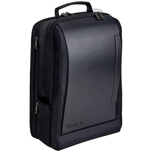 תיק גב יוקרתי גבעוני GIVONY שחור למחשב LAPTOP 15.6 עם גב אורטופדי 45x30x17סמ 22lt' GV-5289
