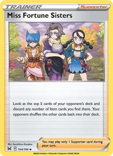 קלף בודד single פוקימון - miss fortune sisters - Lost Origin - 164/196
