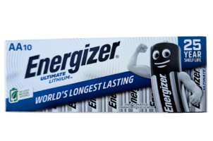מארז 10 יחידות סוללת ליתיום AA אנרג'ייזר Energizer Ultimate Lithium