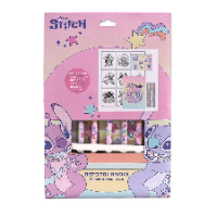 סטיץ - סט דפי צביעה ומדבקות במעטפה - Stitch 657434