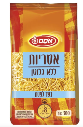 אטריות למרק כשל"פ ללא גלוטן 300 גרם - אסם