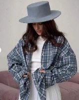 חולצת משבצות אוברסייז MALISA
