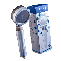 מרכך מים ביתי (ראש מקלחת לוטוס), דגם WTS-001SL צבע כסף