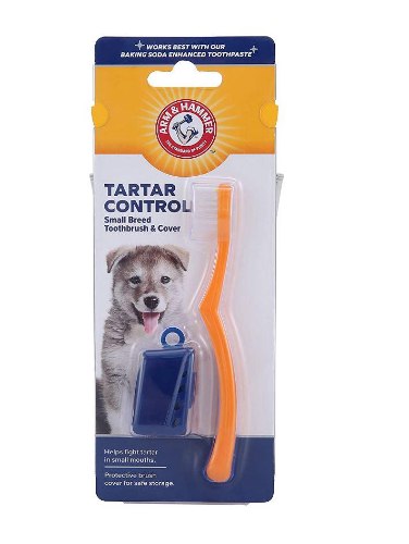 מברשת שיניים לכלבים קטנים כולל כיסוי Arm and Hammer