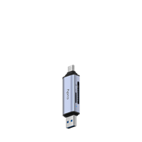 מתאם CUDY 2-IN-1 Dual USB 3.0 SD/TF Card Reader UH200