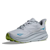 Hoka Clifton 9 Wide נעלי ספורט נשים הוקה קליפטון 9 רחבות בצבע שחף/כחול קרח | HOKA נשים