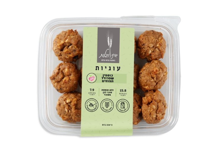עוגיות כוסמין שטרודל תפוחים 230 גרם - דני וגלית