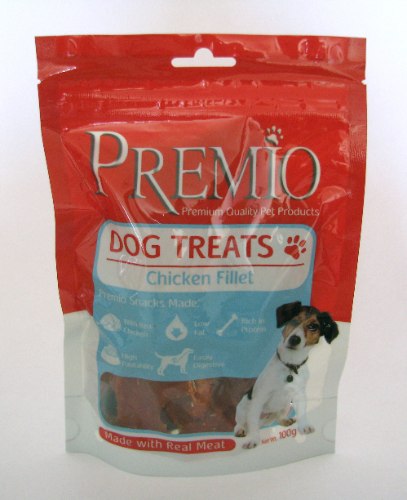 חטיפים לכלבים פרמיו פילה עוף  100 גרם - PREMIO TREATS CHICKEN FILLET 100G