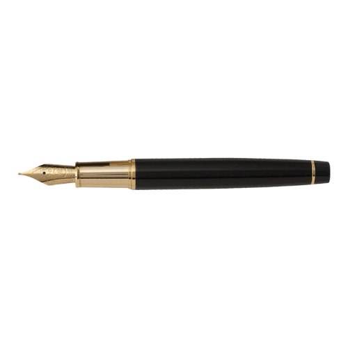 עט נובע CERRUTI שחור עם אלמנטים מוזהבים