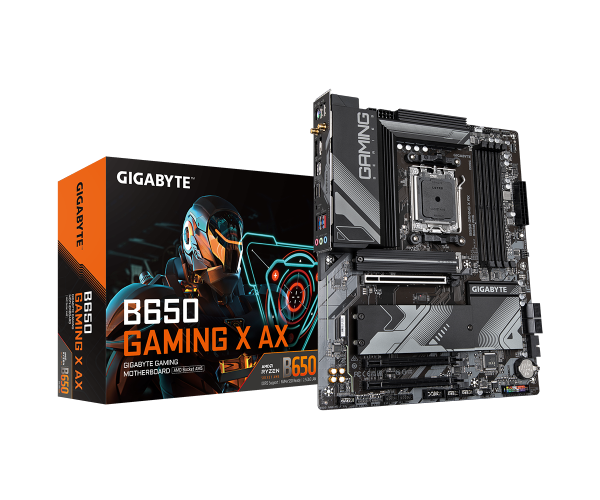 לוח Gigabyte B650 Gaming X AX 1.1 ATX WIFI BT AMD Zen4 AM5 DDR5