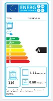 תנור משולב רטרו כפרי 90 ס"מ 'חצי' מקצועי TELSA – שחור כפרי