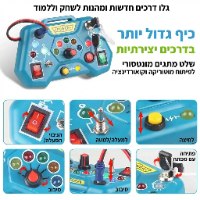 שלט מתגים מונטסורי לפיתוח מוטוריקה וקואורדינציה