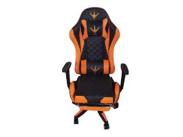 כיסא גיימינג RODEO XP005 (כתום ושחור) כולל הדום לרגליים נשלף