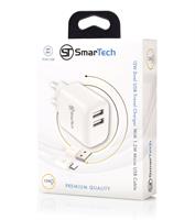 מטען קיר 12W עם כבל מיקרו USB - דגם STTC12W-DO מבית SmarTech