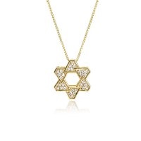 שרשרת זהב מגן דוד לגברים