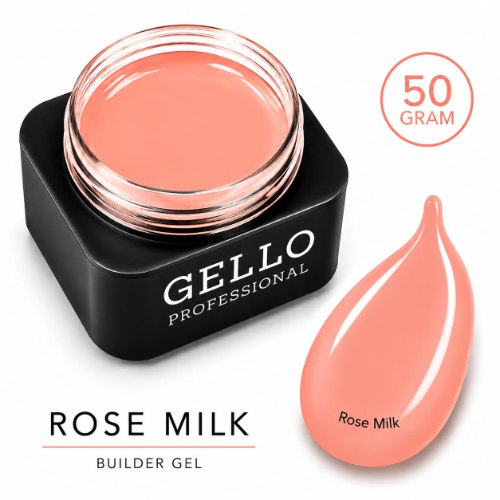 ג'ל בנייה 50 גרם - GELLO|ROSE MILK