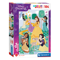 קלמנטוני - פאזל 104 חלקים נסיכות - Clementoni  PRINCESS