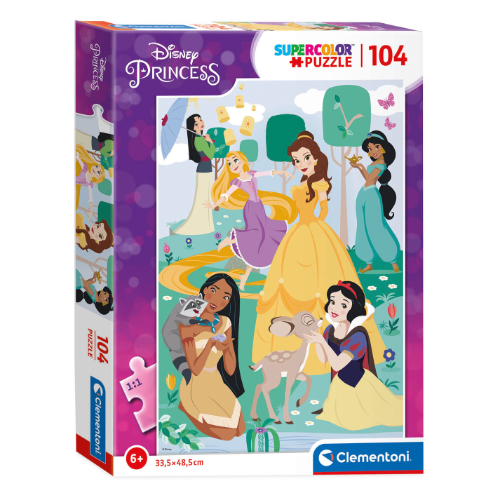קלמנטוני - פאזל 104 חלקים נסיכות - Clementoni  PRINCESS