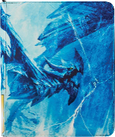אלבום לקלפים טבעות עם ריץ רץ Dragon Shield Codex Portfolio Zipper Binder Blue Atr Dragon