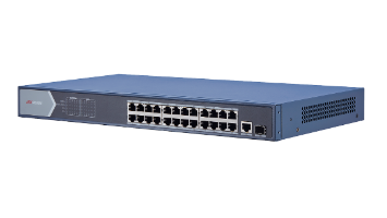 מתג לא מנוהל 24 פורטים Hikvision 24-Port Gigabit Unmanaged PoE Switch DS-3E0526P-E