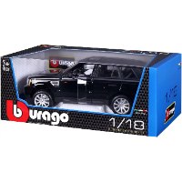 דגם מכונית בוראגו רנג' רובר ספורט שחורה 1/18 Bburago Range Rover Sport
