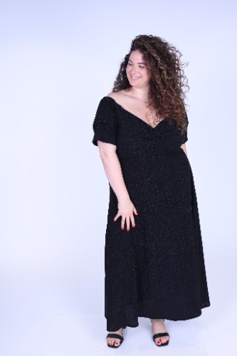 שמלת אוסקר לורקס שחור