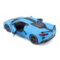 מאיסטו - דגם מכונית שברולט קורבט סטינגריי כחולה - MAISTO CHEVROLET 2020 CORVETTE STINGRAY Z51 1:24