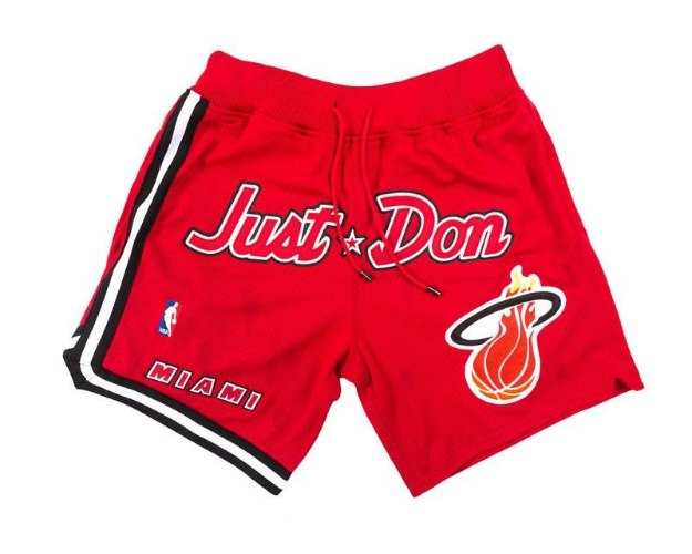מכנסי NBA קצרים מיאמי היט JUST DON  אדום