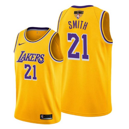 גופיית NBA לוס אנג'לס לייקרס צהובה - J. R. Smith