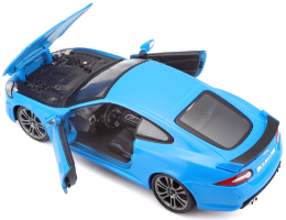 דגם מכונית בוראגו יגואר כחול Bburago Jaguar XKR-S 1/24