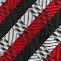 עניבה בשיבוץ סקוטי אדום שחור