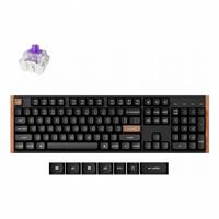 מקלדת גיימינג אלחוטית מגנטית Keychron K10 HE בגודל מלא Special Edition שחור עץ