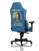 גב כיסא Noblechairs HERO בעיצוב Fallout Vault Tec עם לוגו רקום