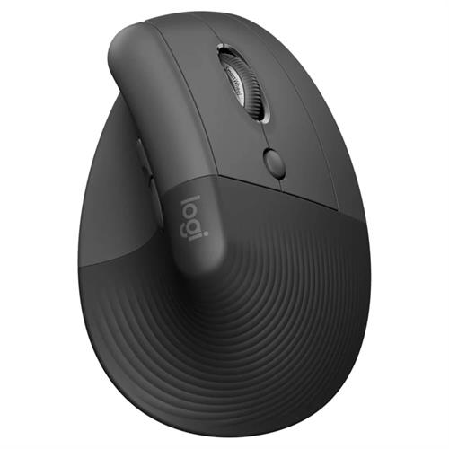 עכבר ארגונומי אלחוטי Logitech Lift Vertical צבע אפור כהה