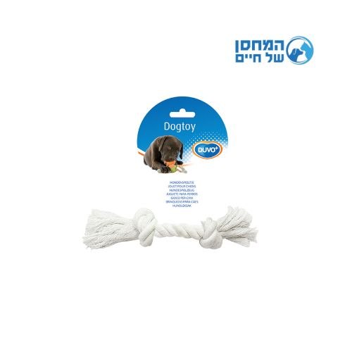 דוו+ חבל דנטלי שני קשרים בצבע לבן 45 ס"מ