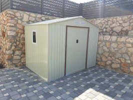 מחסן מתכת פרמיום דגם 1.91X2.77 Garden Top T96