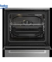 תנור משולב כיריים גז 60 ס"מ דגם FSE62123DXDSL בקו BEKO נירוסטה