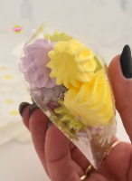 שקית צלופן פרחונית 10/15 ס''מ עם תחתית - 20 יחידות
