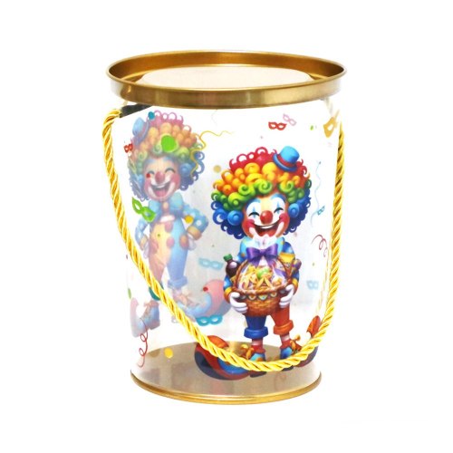 קופסא גדולה למילוי הדפס ליצן+ מכסה 12.5*16 ס"מ