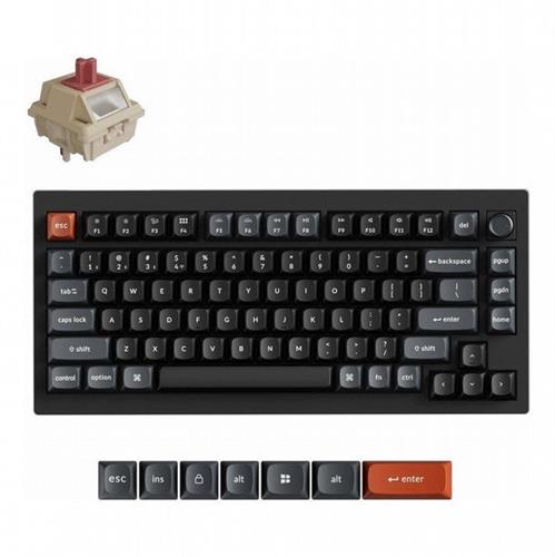 מקלדת מכנית אלחוטית Keychron V1 Ultra 8K מתג אדום (Red)