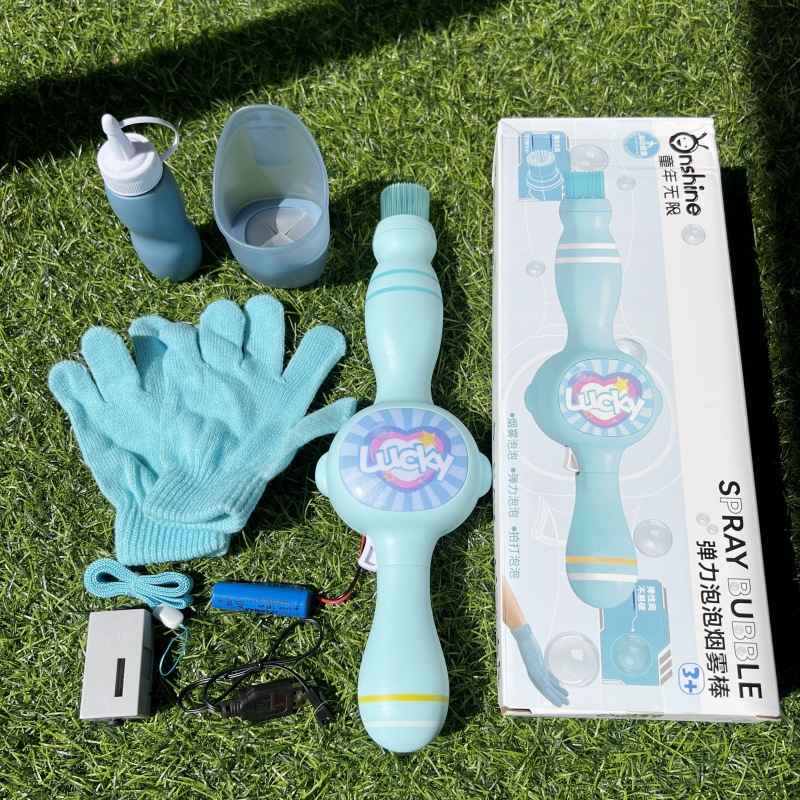 Magic Smoke Bubbles בצבעים ורוד וכחול