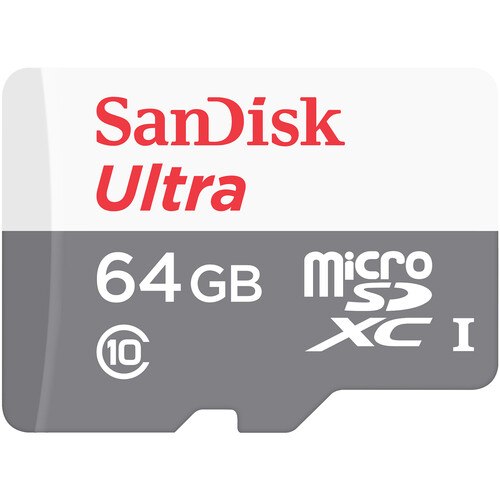 כרטיס זיכרון SanDisk SDHC 64GB class 10 הכולל מתאם
