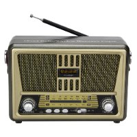 רמקול בלוטוס מעוצב רטרו + רדיו FM
