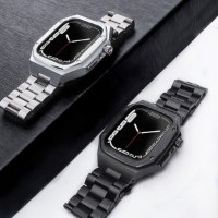 רצועת ברזל סופר פרימיום עם בית שעון - חברת Hualimei - מידה 40/41 - במארז יוקרתי