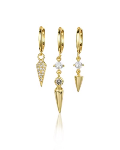 Rose Set Earrings Gold