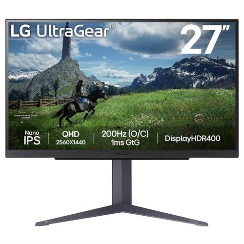 מסך מחשב לגיימינג LG 27" UltraGear IPS QHD 180Hz 1ms