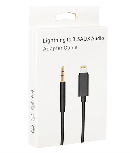 כבל Lightning לכבל Aux באריזה