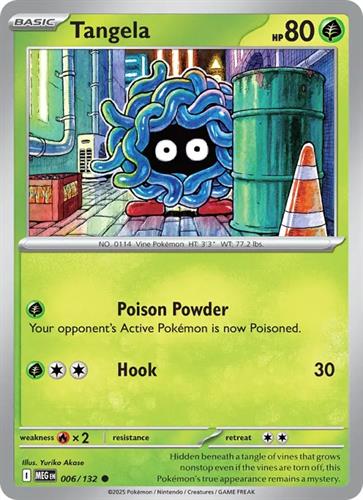 קלף בודד single פוקימון - tangela - Mega Evolution - 006/132