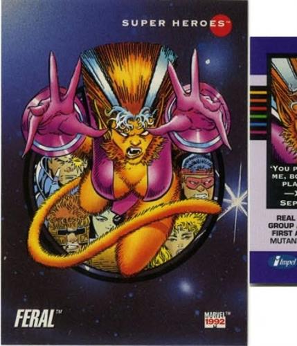 קלף בודד מארוול marvel - feral - Universe Series 3 - 67