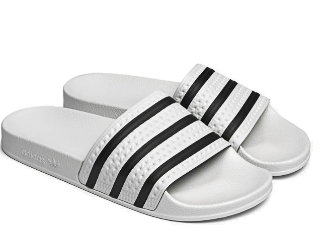 כפכפי אדידס Adidas Adilette לבן שחור